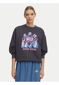 Quiksilver Bluza EQWFT03188 Szary Oversize. Kolor: szary. Materiał: bawełna #1