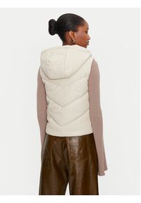 Morgan Bezrękawnik 232-GSOLO Écru Regular Fit. Materiał: skóra. Długość rękawa: bez rękawów #4