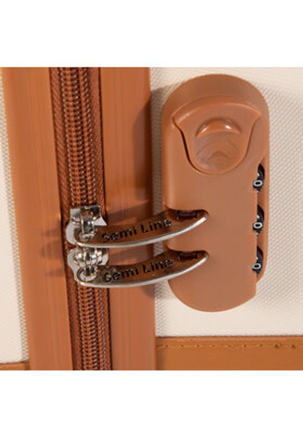 Semi Line Walizka duża T5506-4 Beżowy. Kolor: beżowy