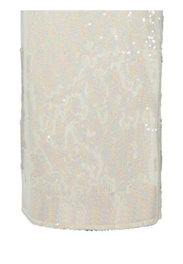 YAS Spódnica maxi Sequina 26037771 Écru Regular Fit. Materiał: syntetyk