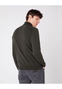 Wrangler - GOLF MĘSKI WRANGLER ROLL NECK KNIT ROSIN GREEN W8A22PXWY. Typ kołnierza: golf #3