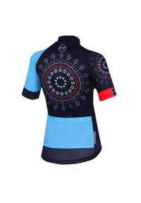 MADANI - Koszulka rowerowa damska madani. Kolor: wielokolorowy, niebieski, czarny
