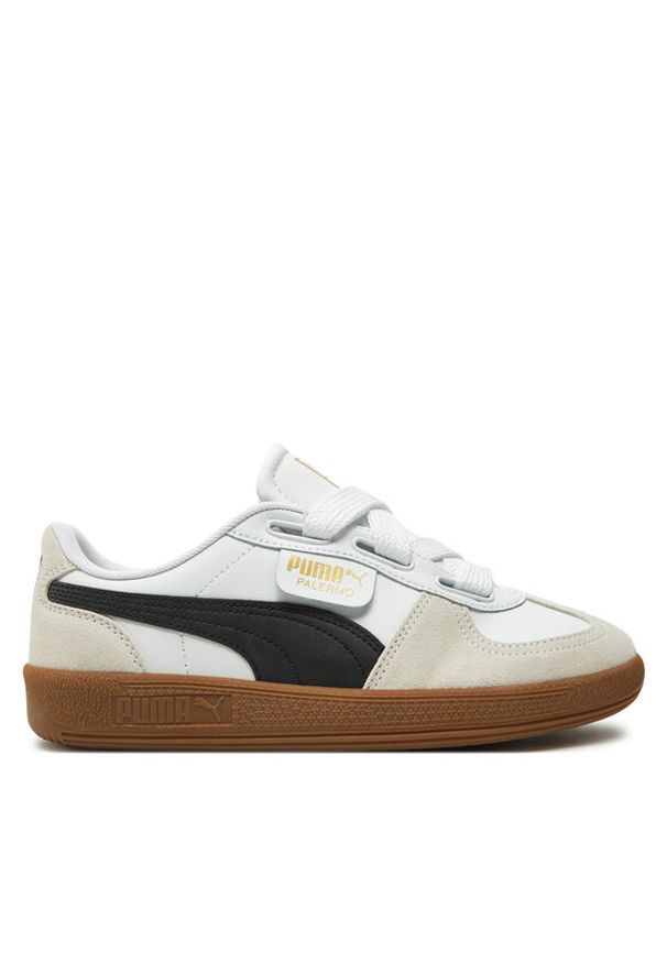 Puma Sneakersy Palermo Wide Lace 40210901 Biały. Kolor: biały. Materiał: skóra, zamsz