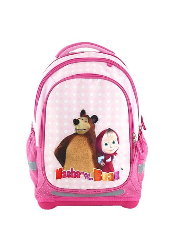 Target Docelowy plecak szkolny, Masza i Niedźwiedź, różowy. Kolor: różowy