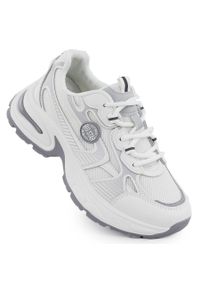 Big-Star - Półbuty damskie sportowe białe Big Star RR274A191. Kolor: biały. Materiał: tkanina. Sezon: lato #1