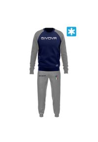 Givova - GIVOVA Tuta Italia 104 felpa dres bicolour 2XS. Kolor: niebieski, zielony, wielokolorowy. Materiał: dresówka