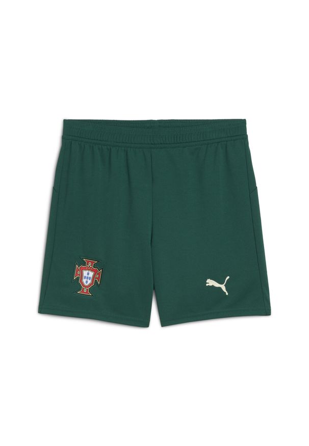 Puma - Młodzieżowe szorty Portugalia 2025 PUMA Blessing Green Sugared Almond Beige. Kolor: beżowy, zielony, wielokolorowy