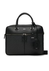 BOSS - Boss Torba na laptopa 50529304 Czarny. Kolor: czarny. Materiał: skóra