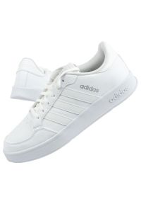 Adidas - Buty adidas Breaknet U FX8725 białe. Zapięcie: sznurówki. Kolor: biały. Materiał: skóra ekologiczna, guma. Szerokość cholewki: normalna #2