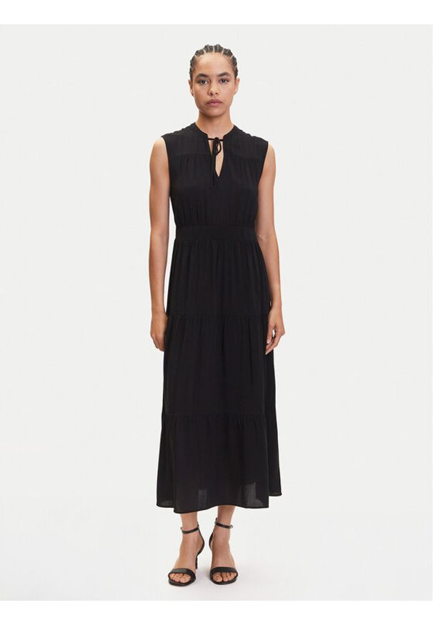 only - ONLY Sukienka codzienna Nova 15347921 Czarny Regular Fit. Okazja: na co dzień. Kolor: czarny. Materiał: wiskoza. Typ sukienki: proste. Styl: casual