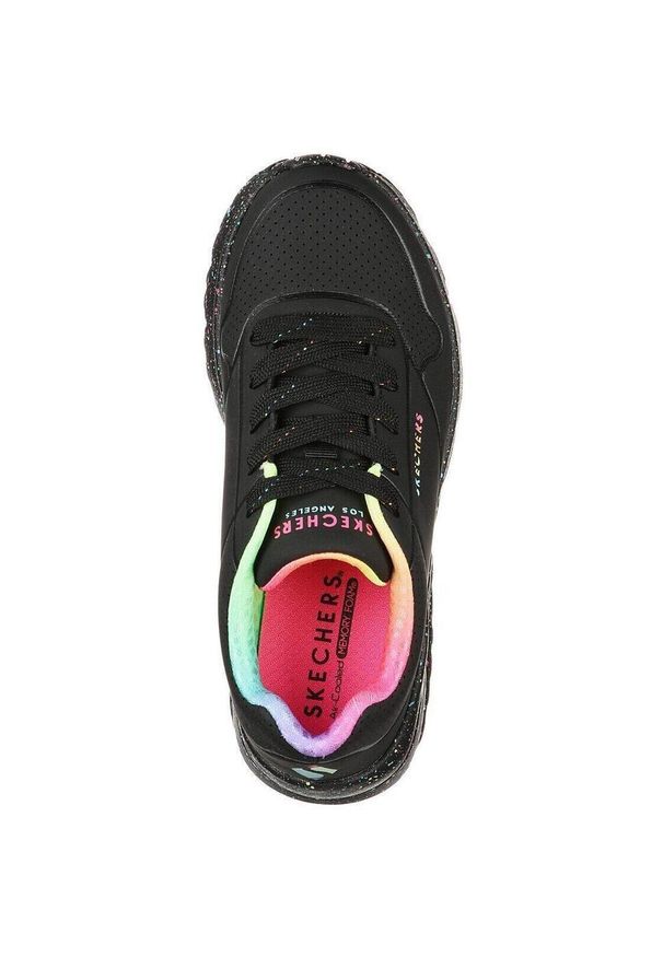 skechers - Adidasy Skechers Uno Lite - Rainbow S, Dzieci. Kolor: czarny. Materiał: materiał, syntetyk