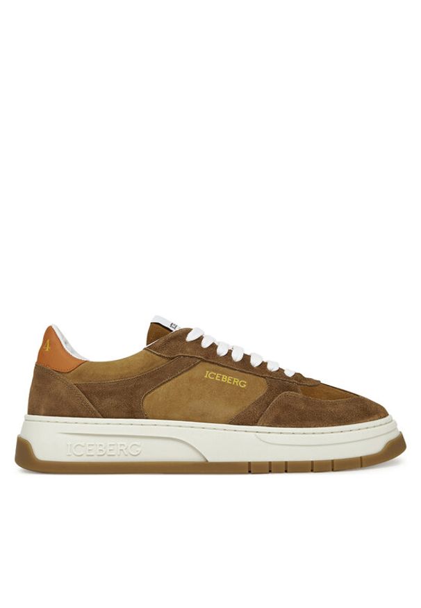 Iceberg Sneakersy IU172409 Brązowy. Kolor: brązowy. Materiał: zamsz, skóra