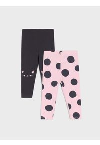 Sinsay - Legginsy 2 pack - różowy. Kolor: różowy