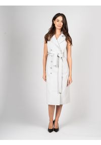 Patrizia Pepe Trencz | 8O0079/A301 | Kobieta | Szary. Kolor: szary. Materiał: bawełna, poliamid, elastan. Styl: klasyczny, elegancki