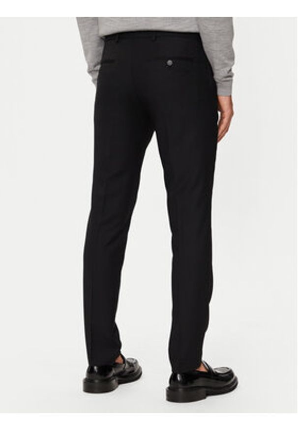 Jack & Jones - Jack&Jones Chinosy Solaris 12141112 Czarny Super Slim Fit. Kolor: czarny. Materiał: syntetyk