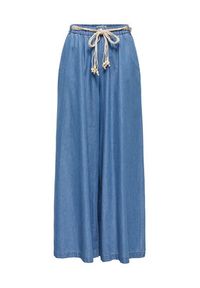 only - ONLY Spodnie materiałowe Bea Hw 15375507 Niebieski Wide Leg. Kolor: niebieski. Materiał: bawełna #4