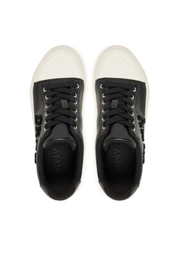 DKNY Trampki York K3511777 Czarny. Kolor: czarny. Materiał: skóra