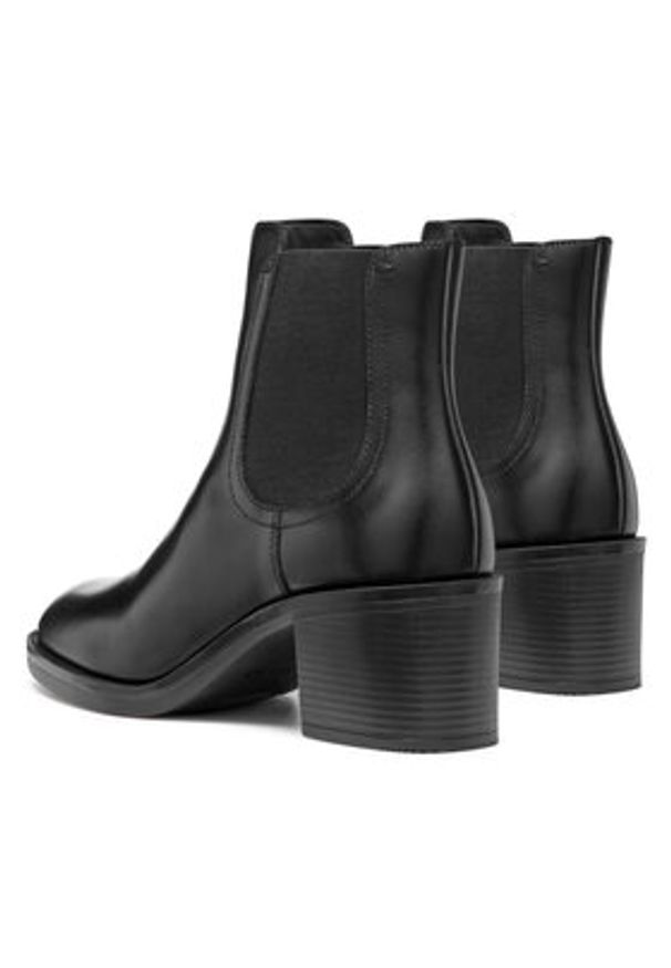 Geox Botki D Serilda 60 D46XXB 00043 C9999 Czarny. Kolor: czarny. Materiał: materiał