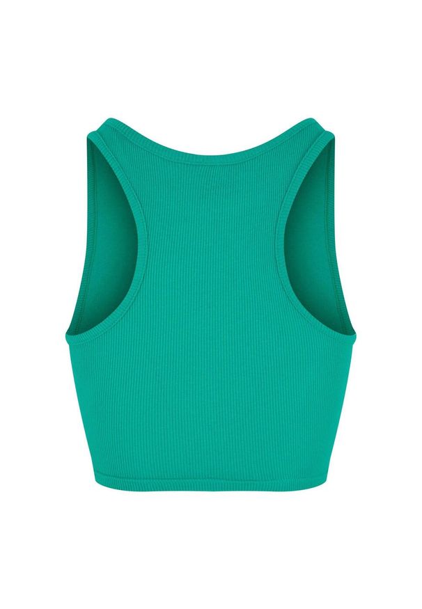Urban Classics - Top W Prążki Dla Pań I Panów. Kolor: zielony. Wzór: prążki. Sport: turystyka piesza
