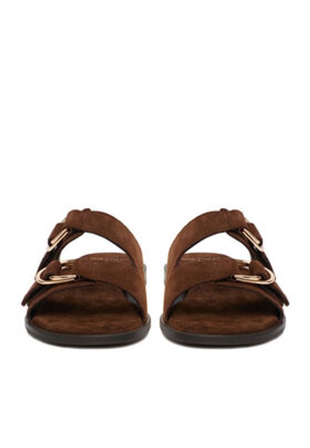 U.S. Polo Assn. Klapki EO-KATYA001W/6S1 Brązowy. Kolor: brązowy. Materiał: skóra, zamsz