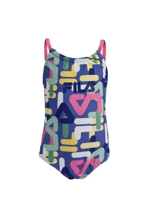 Strój kąpielowy dziewczęcy dziecięcy Fila Sinah. Kolor: fioletowy. Materiał: nylon, elastan