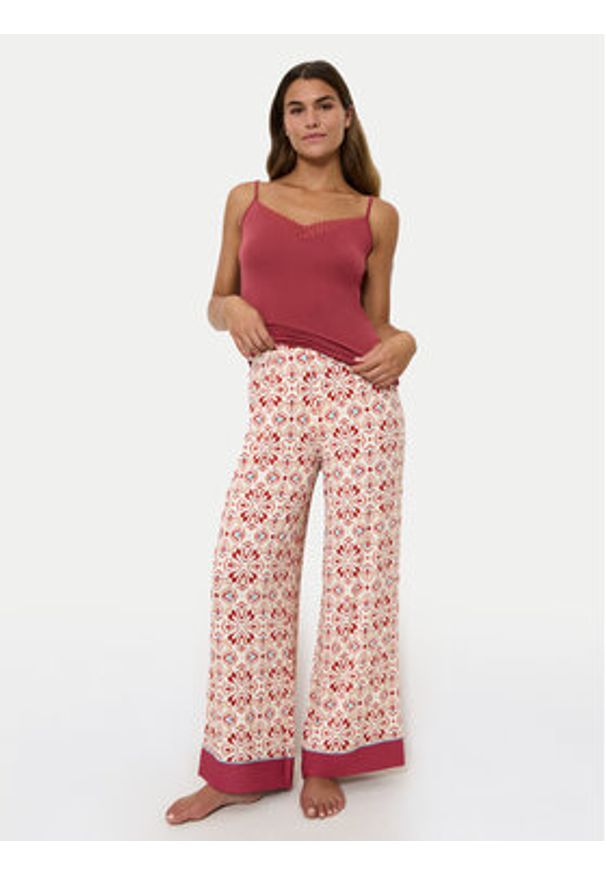 Triumph Spodnie piżamowe Aura Spotlight 10222614 Kolorowy Relaxed Fit. Wzór: kolorowy