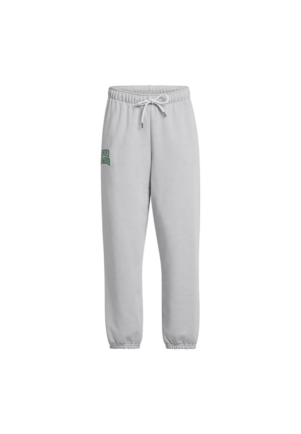 Spodnie damskie Under Armour Icon Heavyweight Terry Oversized. Kolor: szary. Sport: fitness