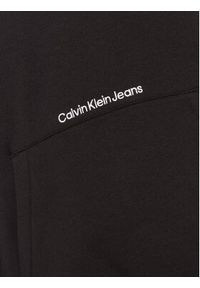 Calvin Klein Jeans Bluza J20J220945 Czarny Oversize. Kolor: czarny. Materiał: syntetyk, bawełna