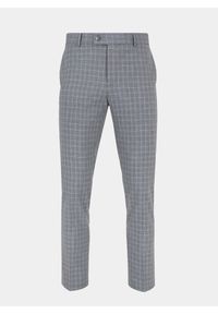 Pako Lorente - PAKO LORENTE – Szare spodnie garniturowe P22SF-6G-008-S-S. Kolor: szary. Materiał: poliester, wełna, elastan. Wzór: kratka #7