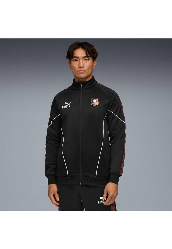 Puma - Kurtka dresowa RB Salzburg 2025/26. Kolor: czarny. Materiał: dresówka. Sport: piłka nożna