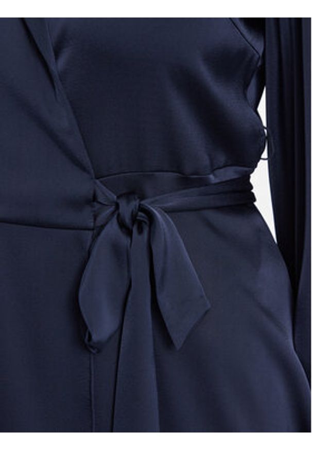 Vila Sukienka koktajlowa Ravenna 14084510 Granatowy Regular Fit. Kolor: niebieski. Materiał: satyna, syntetyk. Styl: wizytowy