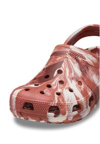 Crocs Klapki Classic Marbled Clog 206867 Brązowy. Kolor: brązowy