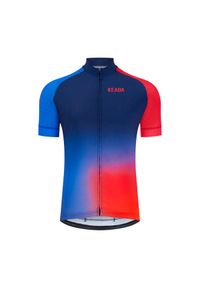 KEADA SPORTS - Męska koszulka kolarska z krótkim rękawem – Jekyll One. Kolor: czerwony, wielokolorowy, niebieski. Długość rękawa: krótki rękaw. Długość: krótkie. Sport: kolarstwo