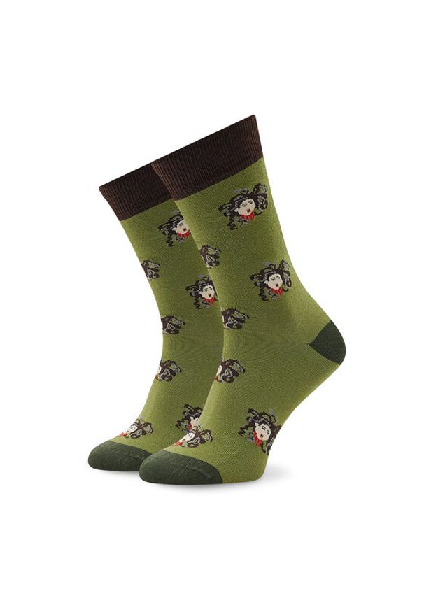 Curator Socks Skarpety wysokie unisex Medusa Zielony. Kolor: zielony. Materiał: materiał, bawełna