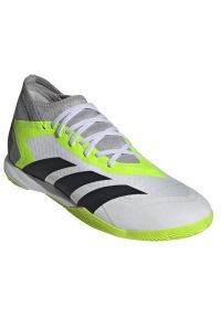 Adidas - Buty piłkarskie adidas Predator Accuracy.3 In M GY9990 białe białe. Zapięcie: sznurówki. Kolor: biały. Materiał: syntetyk, guma. Sport: piłka nożna #3