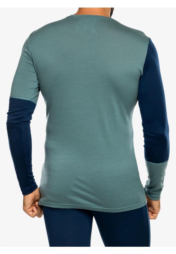 ORTOVOX - Bluza termiczna męska Ortovox 185 Rock N Wool Long Sleeve. Kolor: zielony. Długość rękawa: długi rękaw