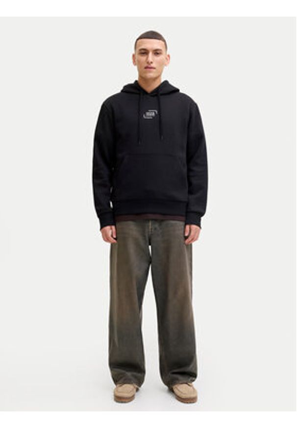 Jack & Jones Bluza Corp 12268422 Czarny Regular Fit. Kolor: czarny. Materiał: bawełna