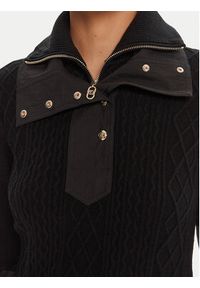 Liu Jo Sport Sweter TF5039 MS75L Czarny Regular Fit. Kolor: czarny. Materiał: syntetyk. Styl: sportowy #3