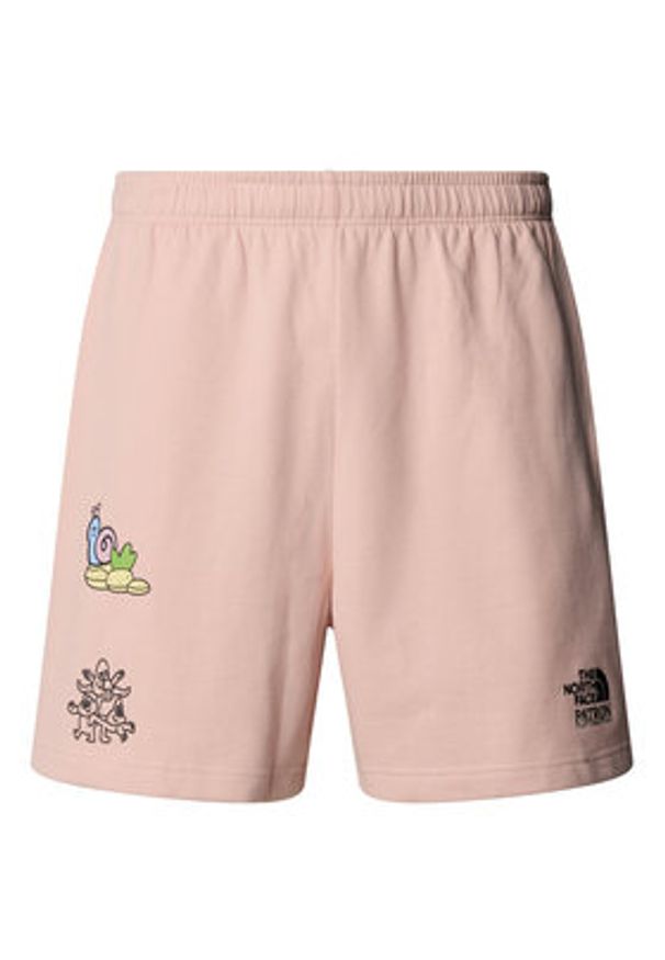 The North Face Szorty sportowe Unisex Mountain Cleanup NF0A8C2X Różowy Relaxed Fit. Kolor: różowy. Materiał: bawełna