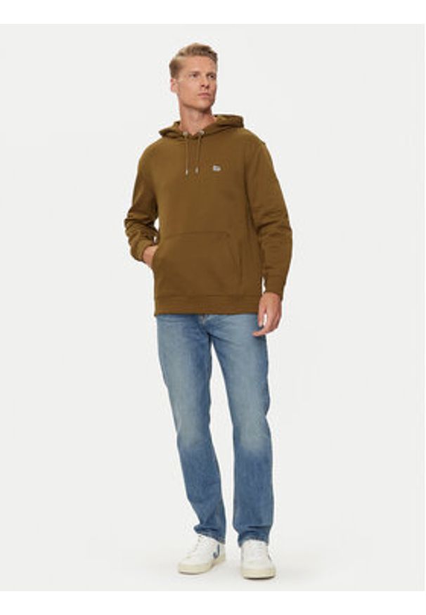 Lee Bluza Plain 112355742 Brązowy Regular Fit. Kolor: brązowy. Materiał: bawełna