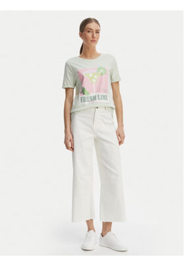 only - ONLY T-Shirt Kita 15291465 Zielony Regular Fit. Kolor: zielony. Materiał: bawełna