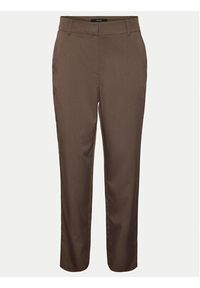 Vero Moda Chinosy Nila 10320940 Brązowy Tapered Fit. Kolor: brązowy. Materiał: syntetyk #3