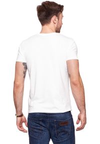 Wrangler - KOSZULKA WRANGLER WESTERN GRAPHIC TEE VINTAGE WHITE W7B94FK1Y. Wzór: nadruk. Styl: vintage #4