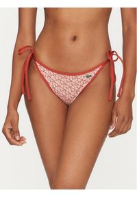 Lacoste Dół od bikini MF9623 Pomarańczowy. Kolor: pomarańczowy. Materiał: syntetyk