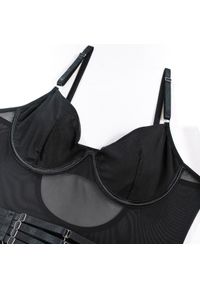 Intica - Body z pasem do pończoch i rękawiczkami na romantyczne wieczory Orelia. Kolor: czerwony. Materiał: materiał #9