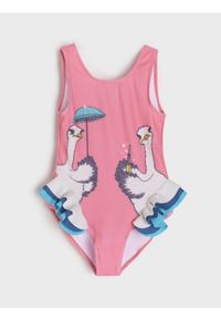 Sinsay - Kostium kąpielowy - różowy. Kolor: różowy #1