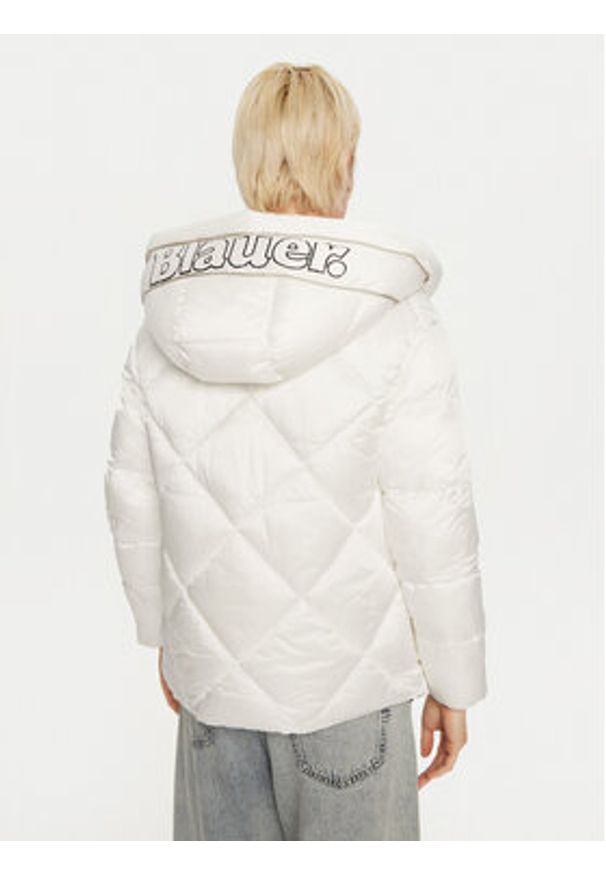 Blauer Kurtka puchowa 24WBLDC02273 Biały Regular Fit. Kolor: biały. Materiał: syntetyk