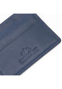 Wittchen - Etui na karty kredytowe skórzane klasyczne ciemnoniebieskie. Kolor: niebieski. Materiał: skóra #3