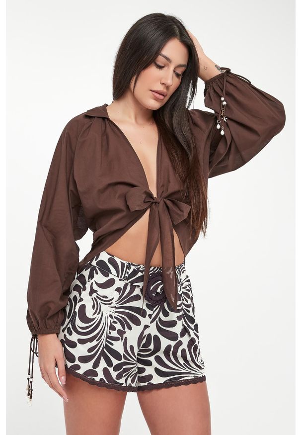 Twinset U&B - Koszula damska wiązana TWINSET U&B