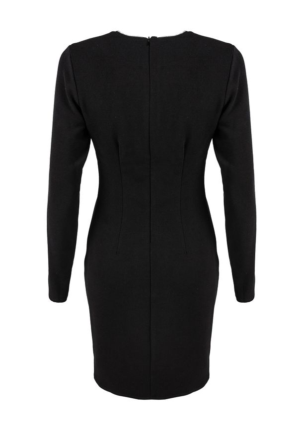 Silvian Heach Sukienka | CVA22141VE | Kobieta | Czarny. Kolor: czarny. Materiał: poliester, wiskoza, elastan. Długość rękawa: długi rękaw. Typ sukienki: kopertowe, dopasowane. Długość: mini